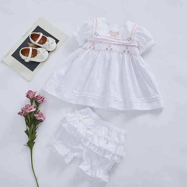 2pcs toddler smocking dresses for baby girl handmade smocked frock infant embroidery dress children boutique spanish clothes 210329, Red;yellow
2pcs toddler smocking dresses for baby girl handmade smocked frock infant embroidery dress children boutique spanish clothes 210329, Red;yellow