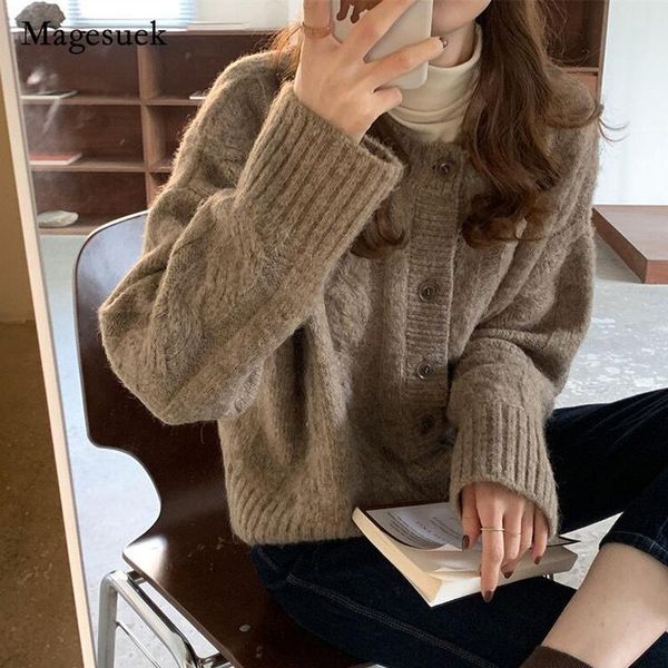 women's knits & tees autumn and winter thick v-neck cropped cardigans women knitted sweater cardigan 2021 loose long sleeve woman 16053, White
women's knits & tees autumn and winter thick v-neck cropped cardigans women knitted sweater cardigan 2021 loose long sleeve woman 16053, White