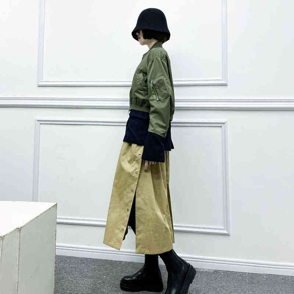 casual fake two trench for women stand collar long sleeve hit color windbreaker female fashion clothing spring, White
casual fake two trench for women stand collar long sleeve hit color windbreaker female fashion clothing spring, White