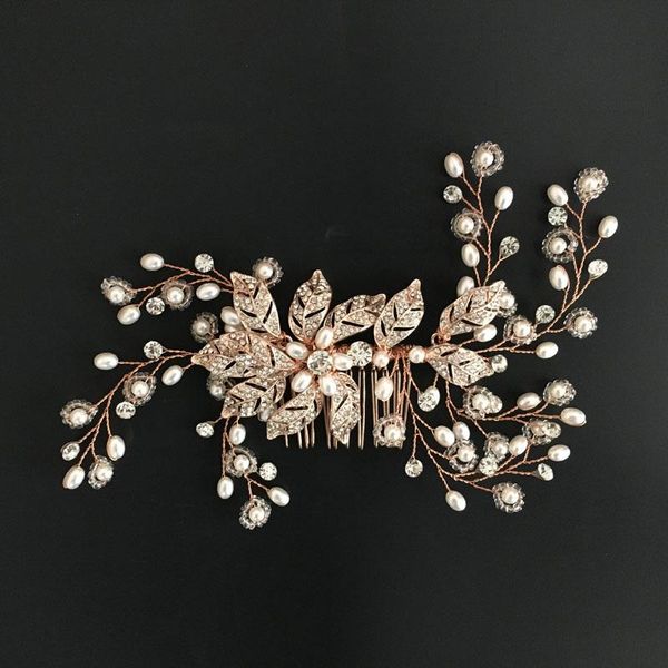 hair clips & barrettes slbridal rose gold wired rhinestones crystals pearls flower leaf wedding comb bridal headpiece accessories bridesmaid, Golden;silver
hair clips & barrettes slbridal rose gold wired rhinestones crystals pearls flower leaf wedding comb bridal headpiece accessories bridesmaid, Golden;silver
