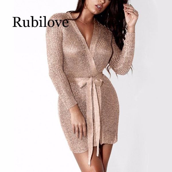 casual dresses rubilove women dress knitted sweater silver gold club party bodycon deep v-neck long sleeve cardigan robe with, Black;gray
casual dresses rubilove women dress knitted sweater silver gold club party bodycon deep v-neck long sleeve cardigan robe with, Black;gray