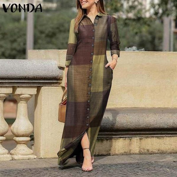 casual dresses 2021 vonda women shirt dress lapel collar vintage patchwork printed spring sundress party vestidos kaftan robe, Black;gray
casual dresses 2021 vonda women shirt dress lapel collar vintage patchwork printed spring sundress party vestidos kaftan robe, Black;gray