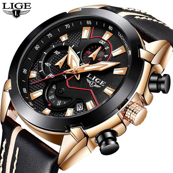 wristwatches lige business men watch leather waterproof sports quartz chronograph reloj hombre 2021, Slivery;brown
wristwatches lige business men watch leather waterproof sports quartz chronograph reloj hombre 2021, Slivery;brown