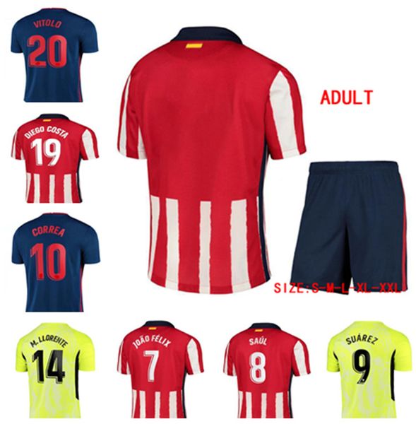 20-20soccer jersey joao felix morata saul felipe h.herrera koke j.m. gimenez 20&21 kids kit home away high-quality football shirt, Black;yellow
20-20soccer jersey joao felix morata saul felipe h.herrera koke j.m. gimenez 20&21 kids kit home away high-quality football shirt, Black;yellow