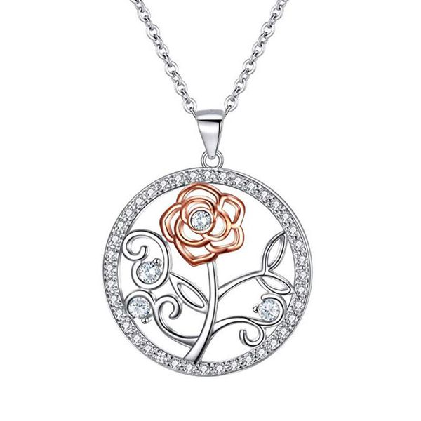 pendant necklaces jk rose flower round pendants necklace simple & delicate for party daily wearing colorful charms cz stones trendy jewelry, Silver
pendant necklaces jk rose flower round pendants necklace simple & delicate for party daily wearing colorful charms cz stones trendy jewelry, Silver