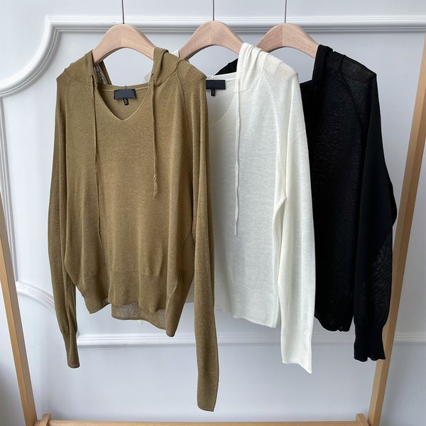 women's sweaters 100% 2021 basic simple v-neck lace hoodie women's sweater, White;black
women's sweaters 100% 2021 basic simple v-neck lace hoodie women's sweater, White;black