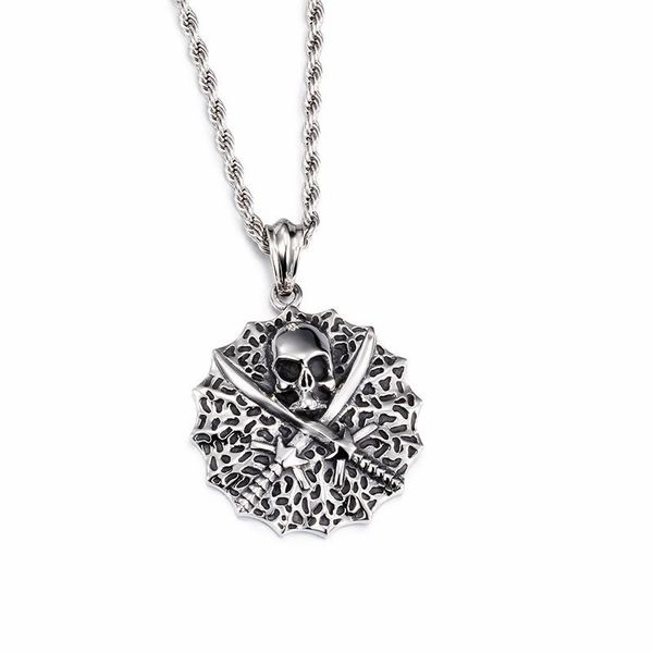 pendant necklaces fashion cool viking skull necklace for men exquisite jewelry stainless steel pirate skeleton long chain, Silver
pendant necklaces fashion cool viking skull necklace for men exquisite jewelry stainless steel pirate skeleton long chain, Silver