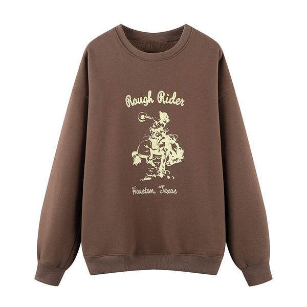 puwd vintage woman brown oversized appliques cotton hoodies autumn casual ladies warm hooded pullover female loose outerwears 210805, Black
puwd vintage woman brown oversized appliques cotton hoodies autumn casual ladies warm hooded pullover female loose outerwears 210805, Black