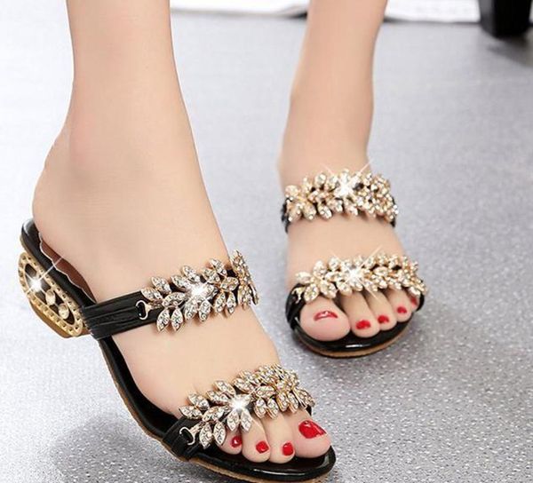 new women shoes slippers summer beach sandals fashion rhinestone outdoor slippers flip flops shoes mujer fashionable sandals, Black
new women shoes slippers summer beach sandals fashion rhinestone outdoor slippers flip flops shoes mujer fashionable sandals, Black