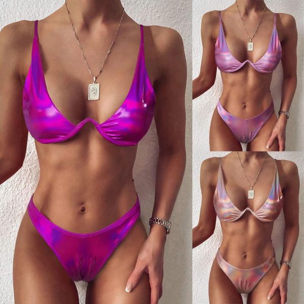 women's swimwear solid shiny faux leather pu bikini with mask high waist swimsuit 2021 women two-pieces set bather bathing suit, White;black
women's swimwear solid shiny faux leather pu bikini with mask high waist swimsuit 2021 women two-pieces set bather bathing suit, White;black