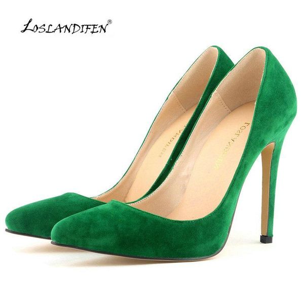 dress shoes loslandifen women pump pointed toe high heels velvet spring brand design wedding pumps big size 35-42, Black
dress shoes loslandifen women pump pointed toe high heels velvet spring brand design wedding pumps big size 35-42, Black