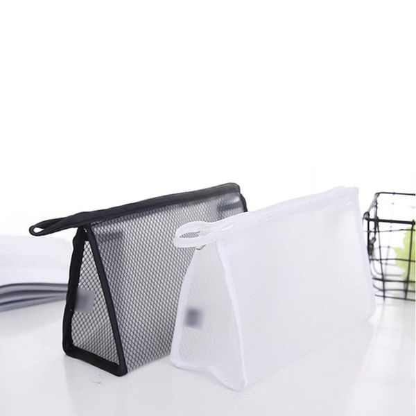 storage bags travel bag waterproof mesh cosmetic portable zipper makeup toiletries - 23x8.5x14cm (black)
storage bags travel bag waterproof mesh cosmetic portable zipper makeup toiletries - 23x8.5x14cm (black)