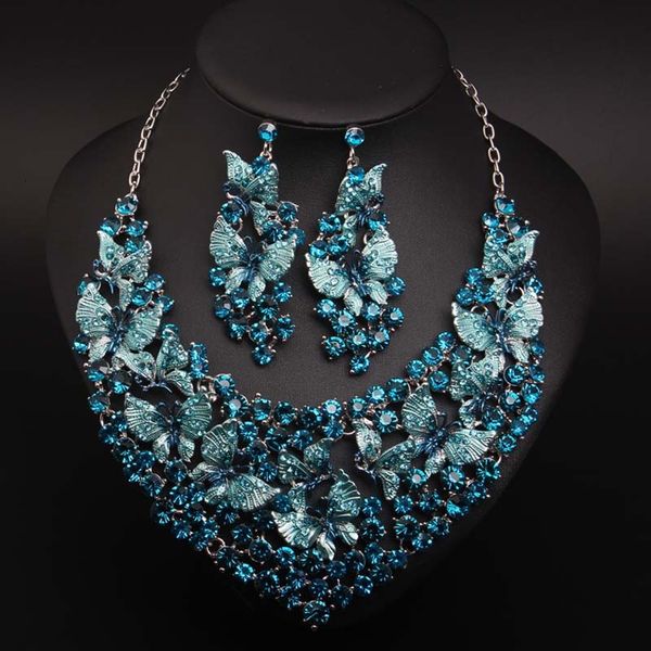 jewelry set exaggerated butterfly painting oil inlaid diamond necklace earring banquet dress female accessories, Slivery;golden
jewelry set exaggerated butterfly painting oil inlaid diamond necklace earring banquet dress female accessories, Slivery;golden