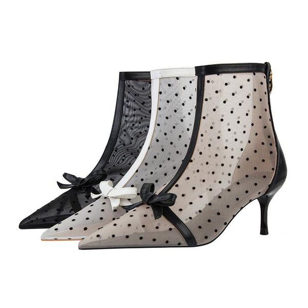 boots women's korean style sweet thin perspective dot mesh hollow high heel shoes height increasing 6cm, Black
boots women's korean style sweet thin perspective dot mesh hollow high heel shoes height increasing 6cm, Black