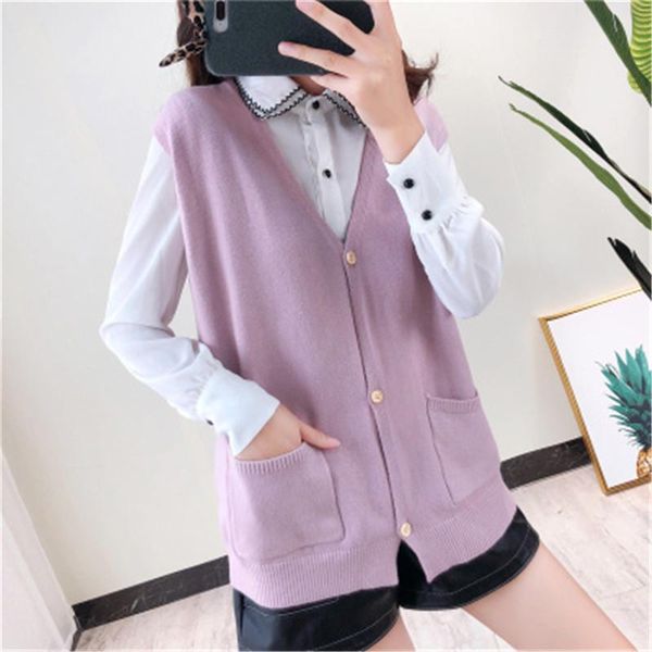 women's sweaters 2021 autumn winter solid women sleeveless tassel v neck casual vest korean knitted all match pullovers pz2663, White;black
women's sweaters 2021 autumn winter solid women sleeveless tassel v neck casual vest korean knitted all match pullovers pz2663, White;black