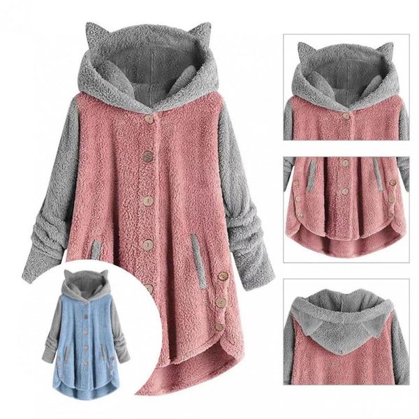 women's knits & tees versatile trendy girls warm jacket double sided velvet women outwear patchwork pattern for party, White
women's knits & tees versatile trendy girls warm jacket double sided velvet women outwear patchwork pattern for party, White