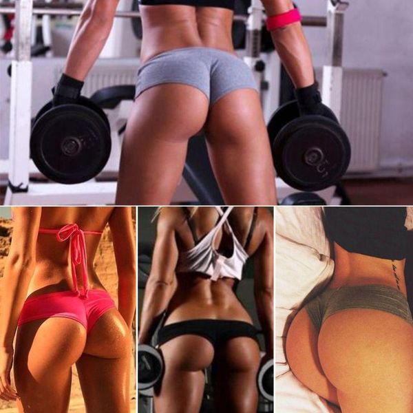 women sports shorts solid color gym fitness summer beach running training pants bodycons workout tight joggers female clothing, White;black
women sports shorts solid color gym fitness summer beach running training pants bodycons workout tight joggers female clothing, White;black