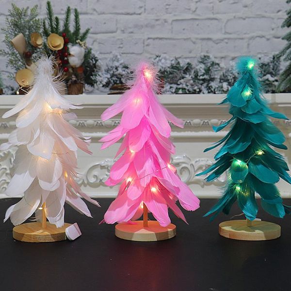 christmas decorations feathers mini tree with light window display deskornaments home decor
christmas decorations feathers mini tree with light window display deskornaments home decor