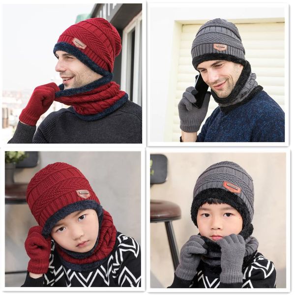 hats, scarves & gloves sets parent-child 3 piece set winter warm beanie hat scarf knitted neck glove for men women, Blue;gray
hats, scarves & gloves sets parent-child 3 piece set winter warm beanie hat scarf knitted neck glove for men women, Blue;gray