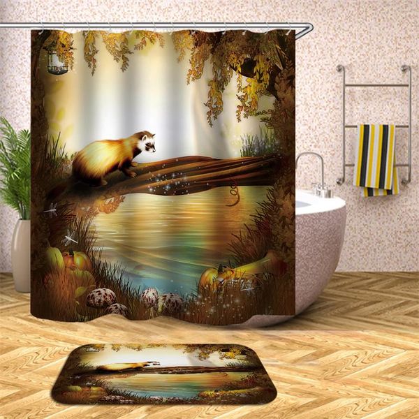 3d waterproof fabric polyester shower curtain bathroom decoration accessories bath screen with hook curtains
3d waterproof fabric polyester shower curtain bathroom decoration accessories bath screen with hook curtains