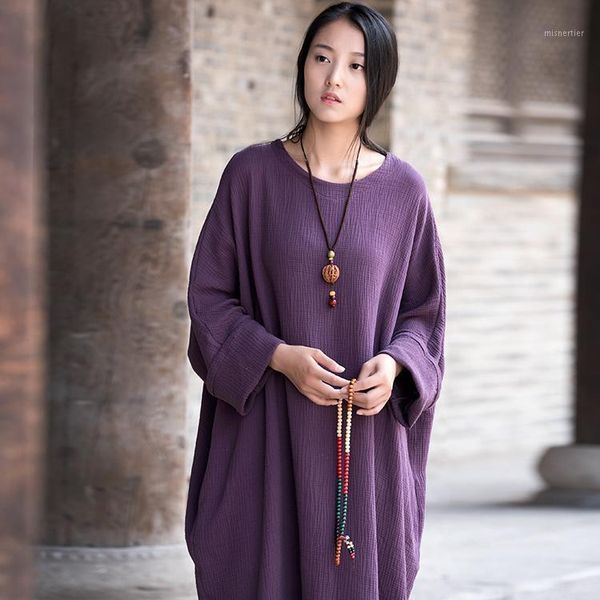 casual dresses oversize cotton and linen batwing sleeve plus size long women dress vestidos, Black;gray
casual dresses oversize cotton and linen batwing sleeve plus size long women dress vestidos, Black;gray