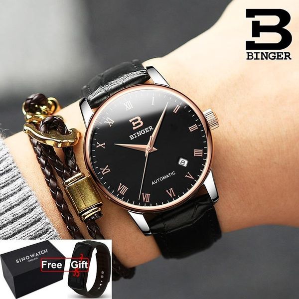 wristwatches switzerland binger watches men business mechanical auto date men's watch b-5005-8 relogio masculino, Slivery;brown
wristwatches switzerland binger watches men business mechanical auto date men's watch b-5005-8 relogio masculino, Slivery;brown
