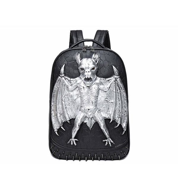 backpack 3d leather fashion men bat computer lapbags cool travel girls school punk rivets halloween bag
backpack 3d leather fashion men bat computer lapbags cool travel girls school punk rivets halloween bag