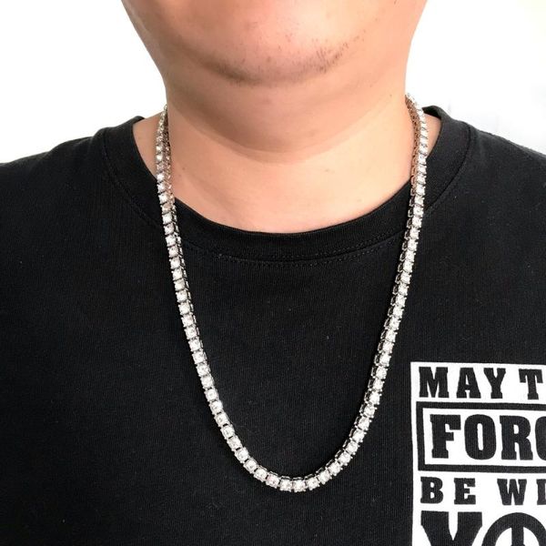 pendant necklaces hip hop gold chain 1 row bling round cut crystal tennis necklace 24inch mens punk iced out rhinestone, Silver
pendant necklaces hip hop gold chain 1 row bling round cut crystal tennis necklace 24inch mens punk iced out rhinestone, Silver