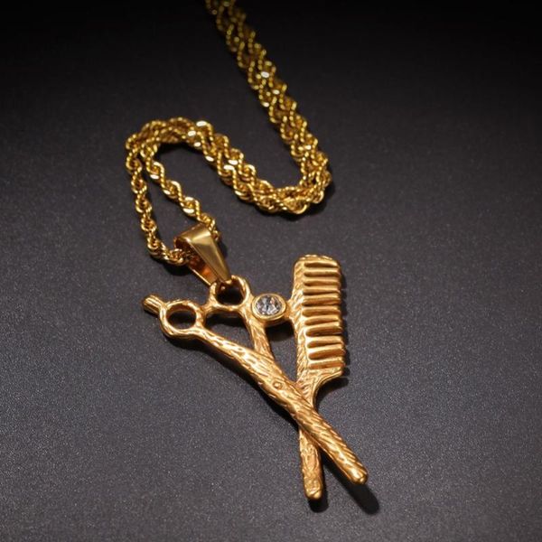 pendant necklaces men hip hop comb and scissors stainless steel fashion vintage pendants necklace hiphop women jewelry gift, Silver
pendant necklaces men hip hop comb and scissors stainless steel fashion vintage pendants necklace hiphop women jewelry gift, Silver