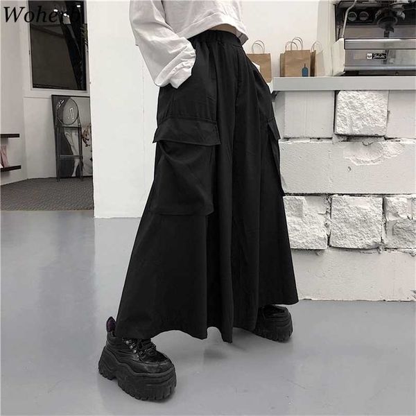 harajuku streetwear korean cargo pants women man summer hip hop harem wide vintage kimono japan loose black trousers 211115, Black;white
harajuku streetwear korean cargo pants women man summer hip hop harem wide vintage kimono japan loose black trousers 211115, Black;white