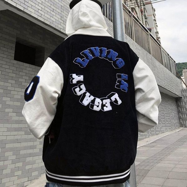 women's baseball uniform jacket korean chic vintage embroidered letter women o-neck zipper loose sports jackets, Black;brown
women's baseball uniform jacket korean chic vintage embroidered letter women o-neck zipper loose sports jackets, Black;brown