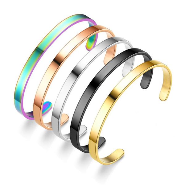 bangle voerynt fashion stainless steel bracelet for women c-shaped open glossy band jewelry gift tx005, Black
bangle voerynt fashion stainless steel bracelet for women c-shaped open glossy band jewelry gift tx005, Black