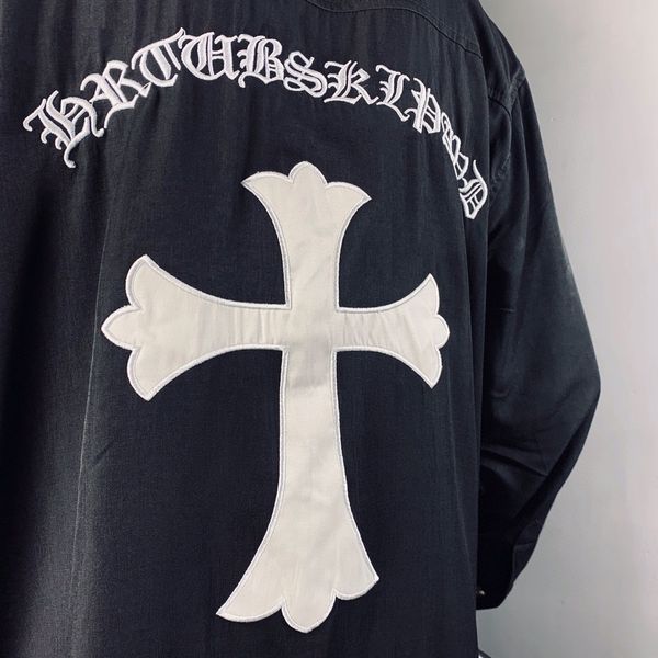 chrome/heartsand chao brand women's crosin shirt stand men's collar sanskrit embroidery skin cross loose long sleeve thin t, White;black
chrome/heartsand chao brand women's crosin shirt stand men's collar sanskrit embroidery skin cross loose long sleeve thin t, White;black