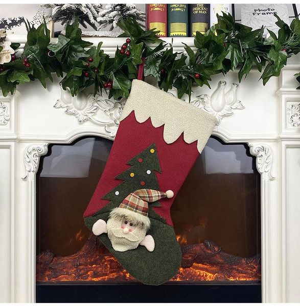 christmas decorations stockings, hanging ornaments, santa snowman elk doll plush gifts reusable decoration
christmas decorations stockings, hanging ornaments, santa snowman elk doll plush gifts reusable decoration