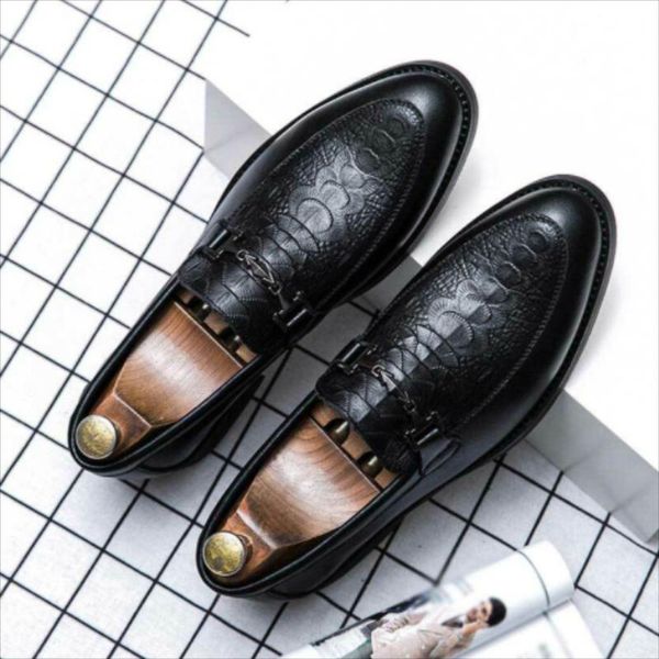 men's handmade pu black metal buckle crocodile pattern loafers low heel comfortable fashion trendy business casual shoes 1kb016 dress
men's handmade pu black metal buckle crocodile pattern loafers low heel comfortable fashion trendy business casual shoes 1kb016 dress