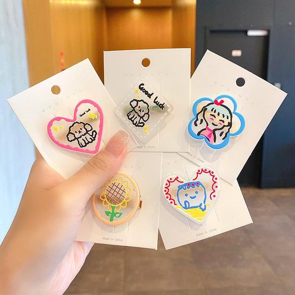 hair accessories cute cartoon acrylic printing clip hairpin lovely girl children barrette headwear plastic hairbands accessoriess ornament, Slivery;white
hair accessories cute cartoon acrylic printing clip hairpin lovely girl children barrette headwear plastic hairbands accessoriess ornament, Slivery;white