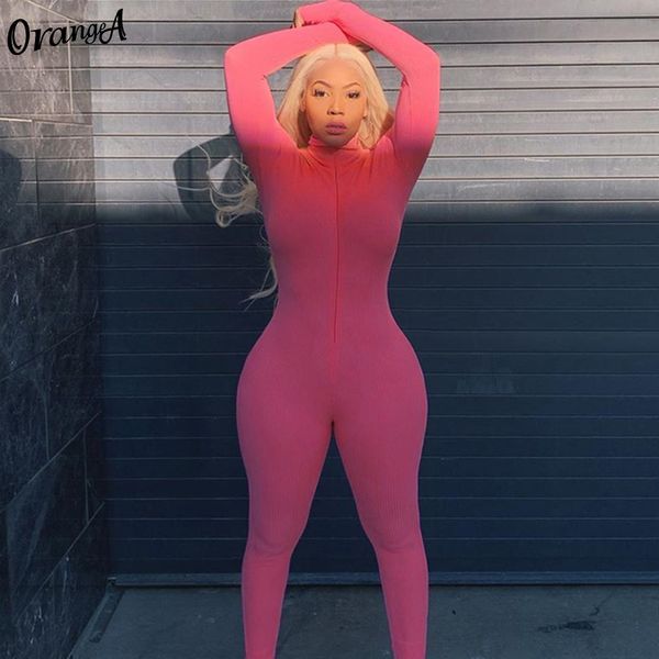 orangea skinny fitness women active wear pink jumpsuits turtleneck sporty long sleeve casual overalls workout streetwear outfits, Black;white
orangea skinny fitness women active wear pink jumpsuits turtleneck sporty long sleeve casual overalls workout streetwear outfits, Black;white