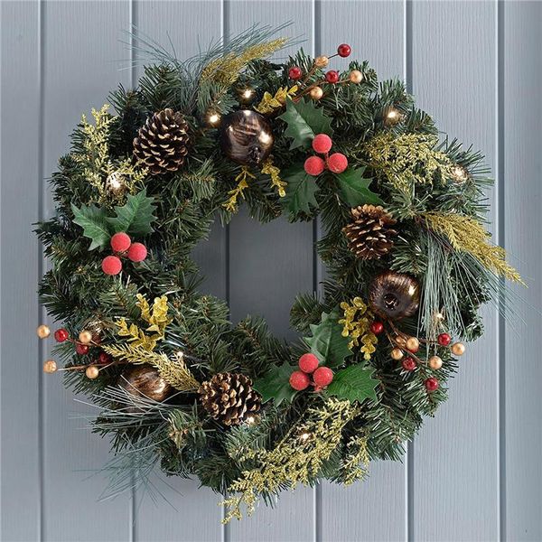white led wreath 2021 decor wall hanging door ornaments xmas pendant christmas tree decoration pvc year decorative flowers & wreaths
white led wreath 2021 decor wall hanging door ornaments xmas pendant christmas tree decoration pvc year decorative flowers & wreaths