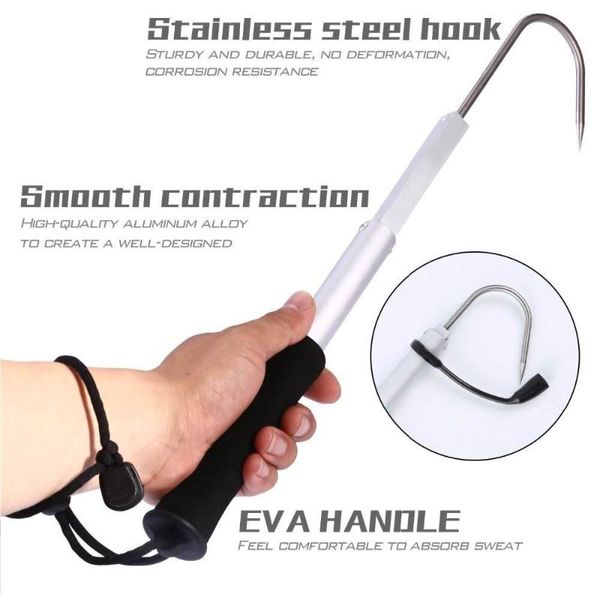 fishing gaff sharp hook gear tackle with soft handle fish lip grip grab carp outdoor tool hooks
fishing gaff sharp hook gear tackle with soft handle fish lip grip grab carp outdoor tool hooks