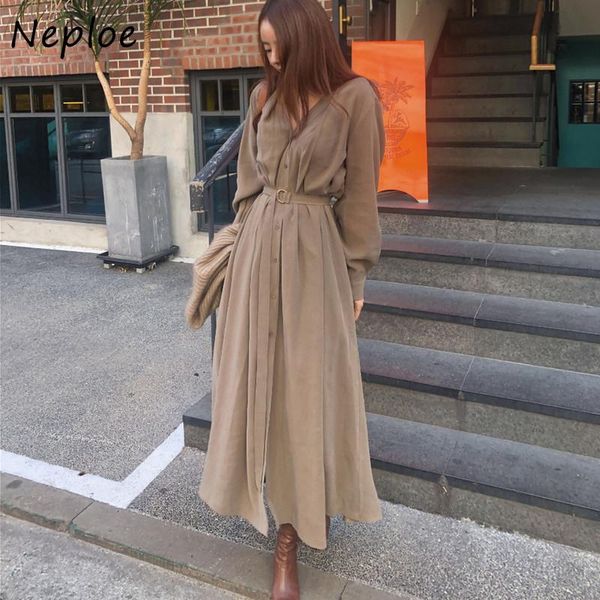 neploe chic drawstring slim waist dress autumn french style v-neck high shirt dresses women elegant solid color vestidos casual, Black;gray
neploe chic drawstring slim waist dress autumn french style v-neck high shirt dresses women elegant solid color vestidos casual, Black;gray