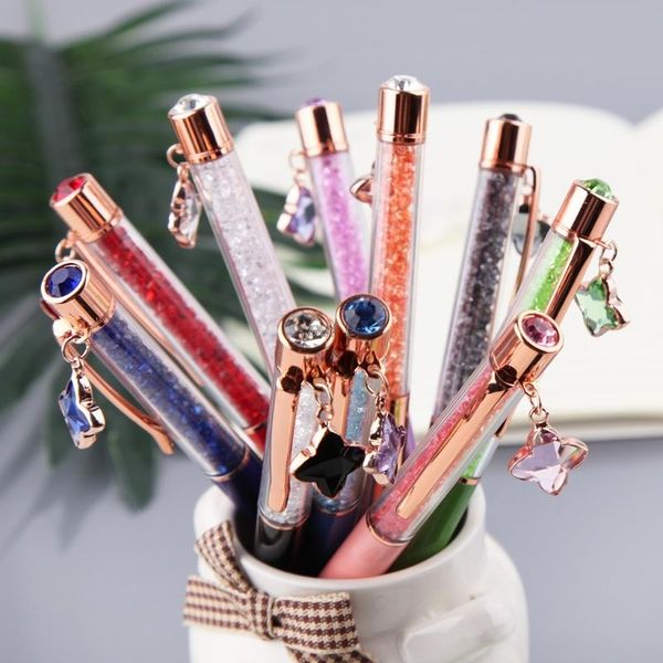 crystal ballpoint pen fashion girl star pendant metal material novelty school writing stationery pens, Blue;orange
crystal ballpoint pen fashion girl star pendant metal material novelty school writing stationery pens, Blue;orange