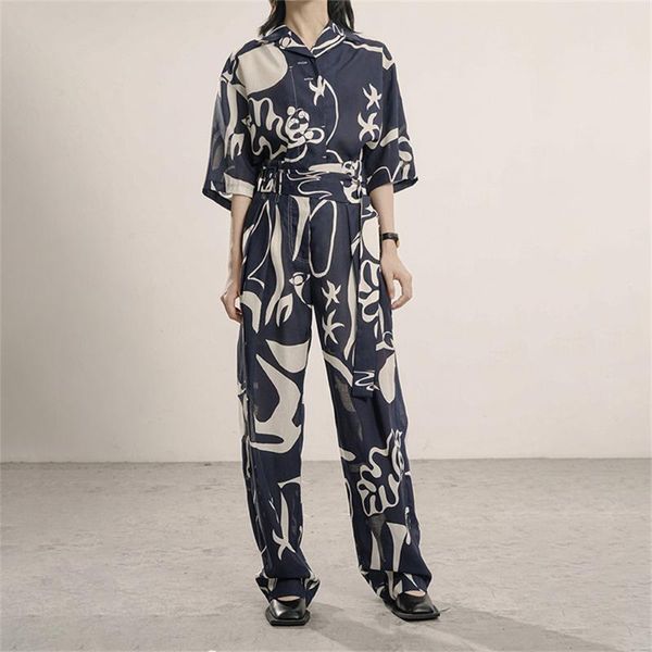 women's two piece pants 2021 fashion casual suit printed lapel single-breasted + high-waist lace-up wide-leg trousers women autumn clot, White
women's two piece pants 2021 fashion casual suit printed lapel single-breasted + high-waist lace-up wide-leg trousers women autumn clot, White