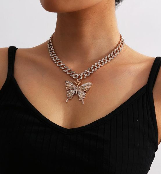 big size butterfly pendant charm 12mm bubble miami curb cuban chain hip hop necklace rapper gift rock men women jewelry golden chokers, Golden;silver
big size butterfly pendant charm 12mm bubble miami curb cuban chain hip hop necklace rapper gift rock men women jewelry golden chokers, Golden;silver