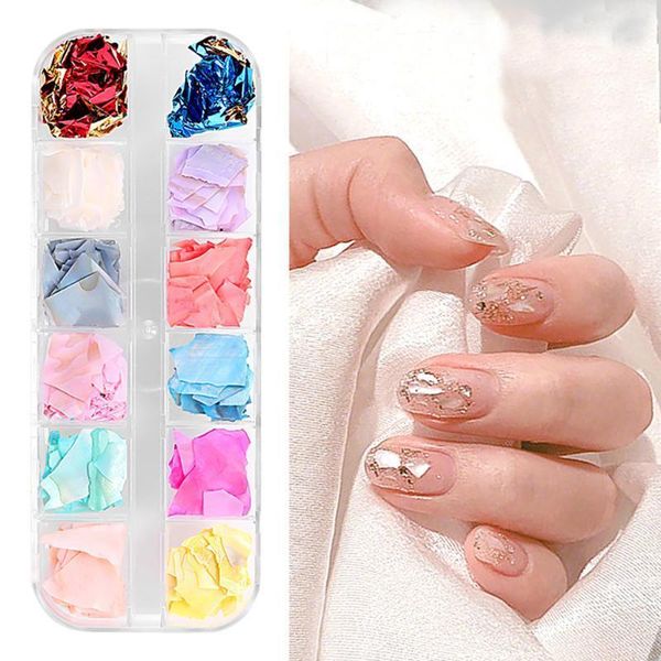mixed colors slice shimmer uv gel spangles crushed irregular fragment nail art flake pearl tips 3d decoration manicure shell1, Silver;gold
mixed colors slice shimmer uv gel spangles crushed irregular fragment nail art flake pearl tips 3d decoration manicure shell1, Silver;gold