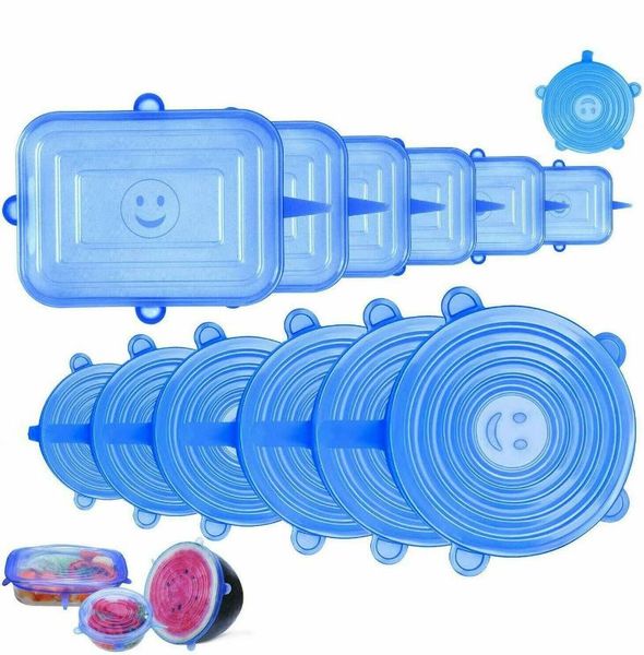 kitchen storage & organization 6 pcs food silicone cover reusable packaging fresh-keep sealing cap vacuum stretch lids 2021
kitchen storage & organization 6 pcs food silicone cover reusable packaging fresh-keep sealing cap vacuum stretch lids 2021