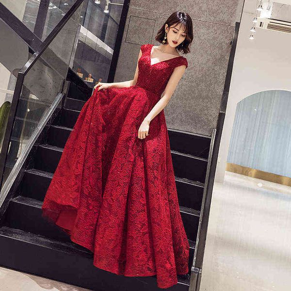 prom luxury boutique occasion dresses toast bride 2021 winter red back door atmospheric evening 's banquet temperament long style, Black
prom luxury boutique occasion dresses toast bride 2021 winter red back door atmospheric evening 's banquet temperament long style, Black