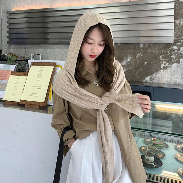 scarves winter knit hooded scarf pullover headscarf hoodie hat neck ear warmer wrap hijab bandanas thick neckerchief female shawl wraps, Blue;gray
scarves winter knit hooded scarf pullover headscarf hoodie hat neck ear warmer wrap hijab bandanas thick neckerchief female shawl wraps, Blue;gray