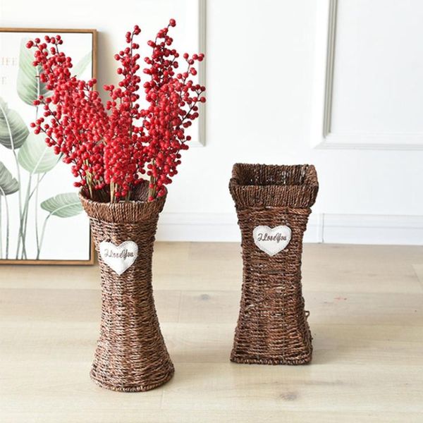 straw vase dried flower rattan stand basket hand-woven home decoration vases
straw vase dried flower rattan stand basket hand-woven home decoration vases