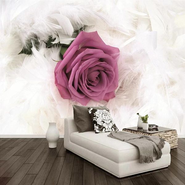 custom 3d mural modern fashion rose flower feather art painting living room tv background self adhesive wallpaper bedroom wallpapers
custom 3d mural modern fashion rose flower feather art painting living room tv background self adhesive wallpaper bedroom wallpapers