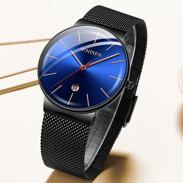 wristwatches 2021 fashion waterproof business watch quartz men's mesh belt ultra-thin simple luxury large wholesale, Slivery;brown
wristwatches 2021 fashion waterproof business watch quartz men's mesh belt ultra-thin simple luxury large wholesale, Slivery;brown